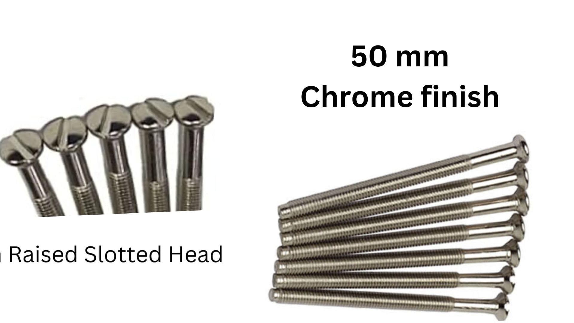 Electrical Long Socket Screws 40mm, 50mm, 75mm Black Nickel, Brass - Image 3