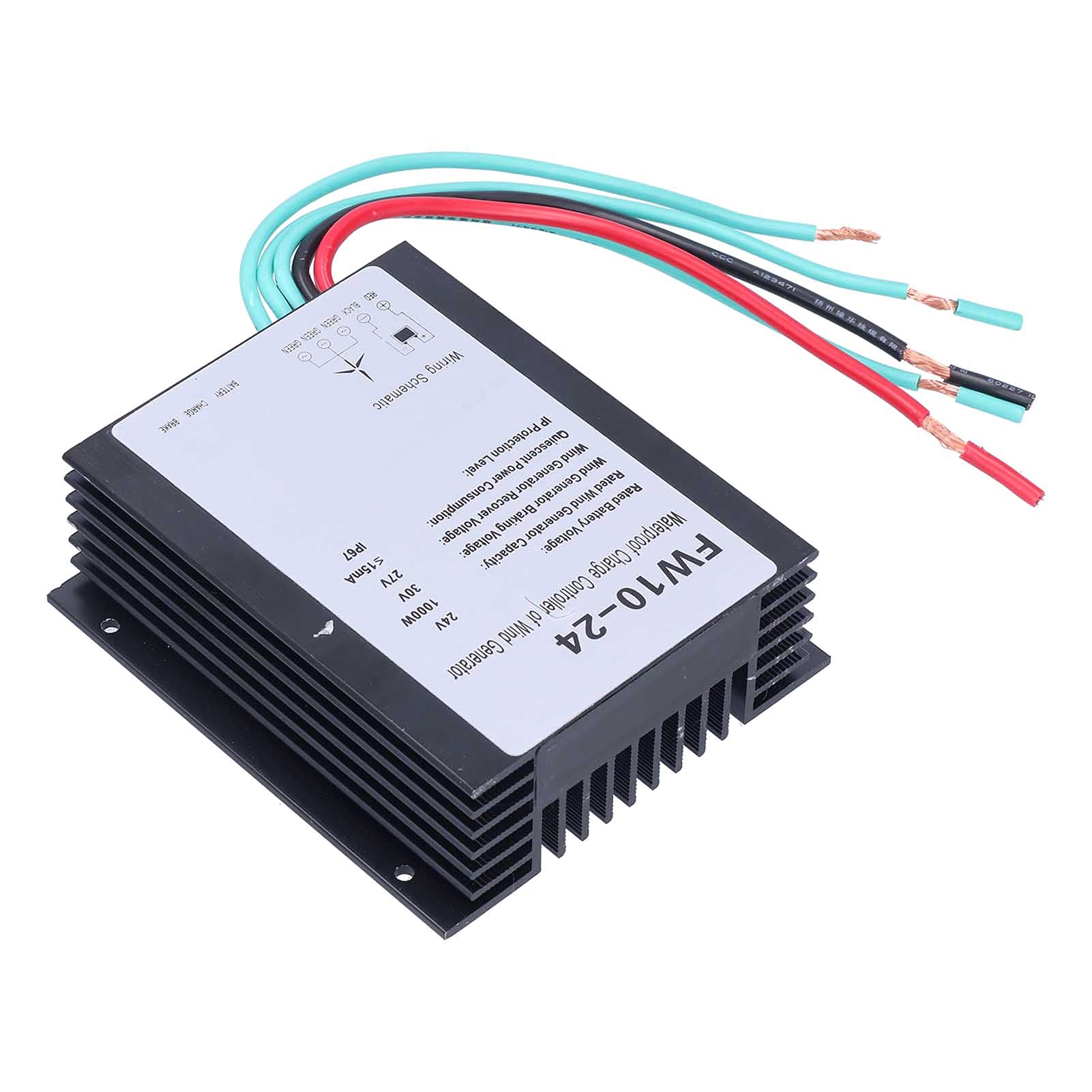 Ubervia® Wind Turbine Generator Controller, Winds Power Charger Regulator Sealing Design IP67 Protection Level FW10-24 Easy Wiring for Generation System-picture-25