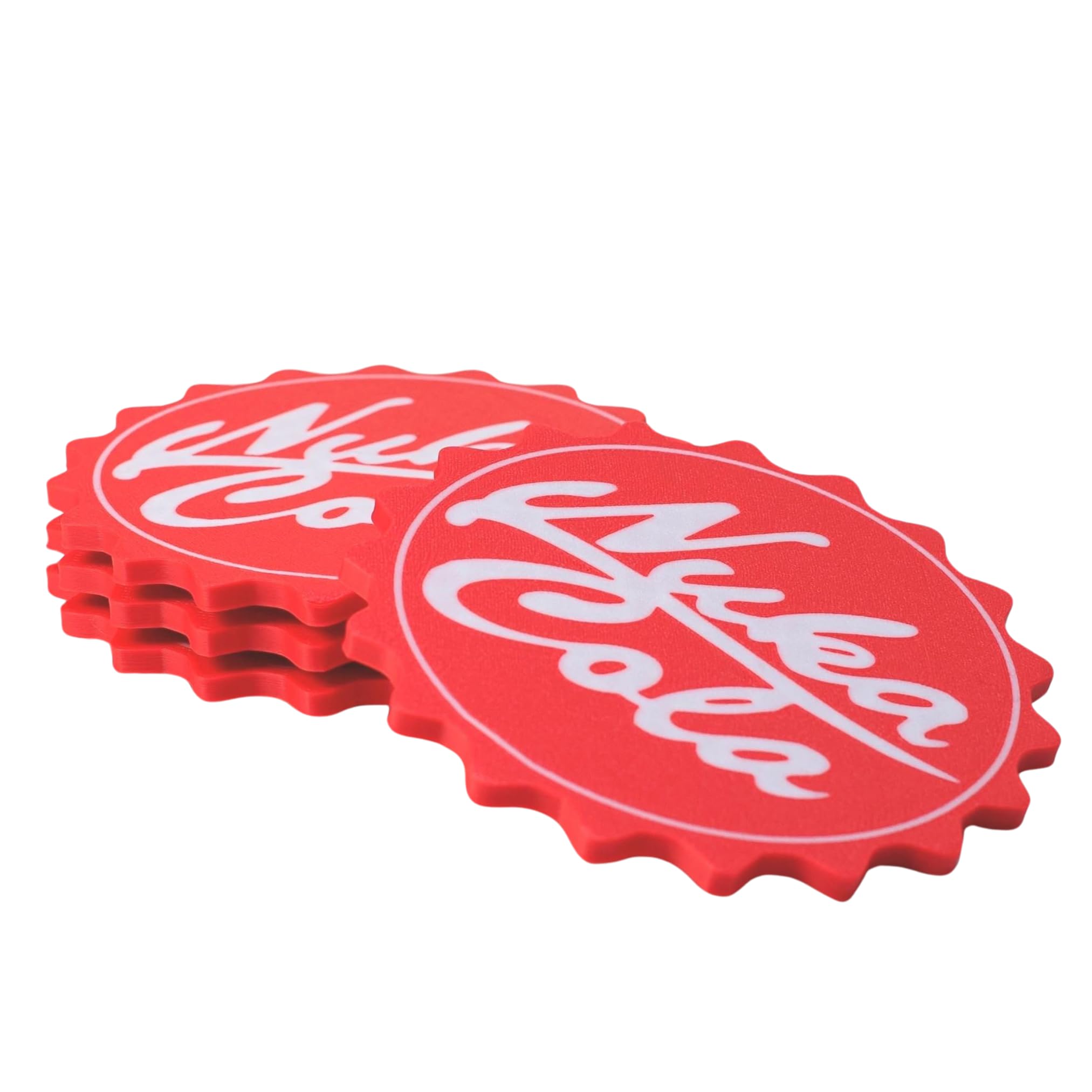 Nuka Cola Fallout bottle cap coasters - Pipboy - Merchanside - Protect Your Furniture from The Wasteland - Made in USA
