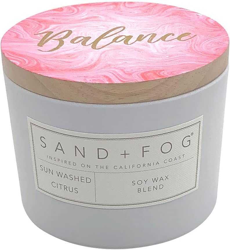 Sand  Fog Scented Candle - Juniper Berry Sage &ndash; Additional Scents and Sizes &ndash; 100% Cotton Lead-Free Wick - Luxury Air Freshening Jar Candles -
