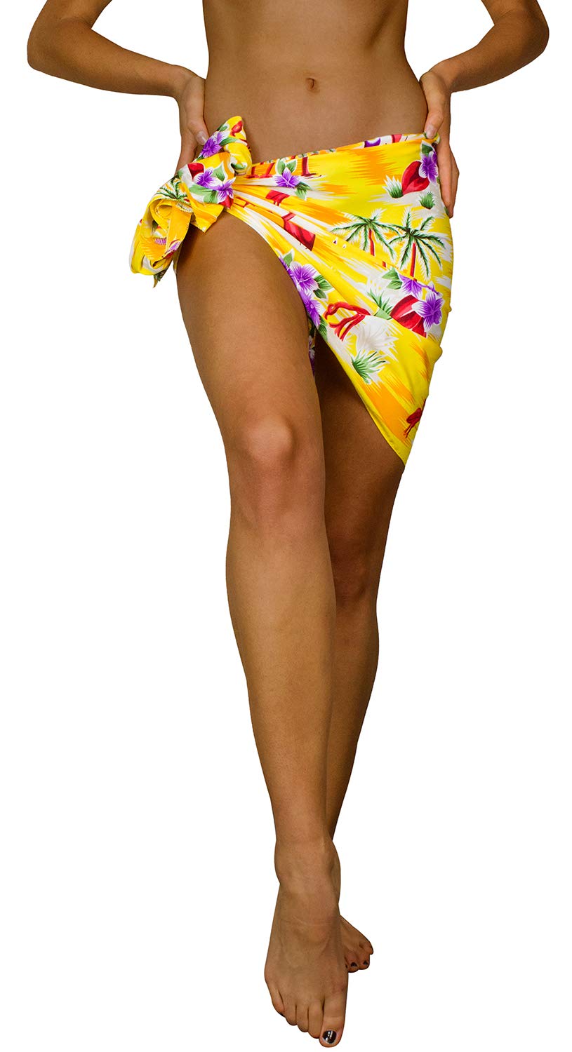 King Kameha Hawaiano Pareo Sarong Abrigo De Playa para Mujeres Funda De Bikini Casual Traje De Baño Muy Ruidoso Playa Imprimir