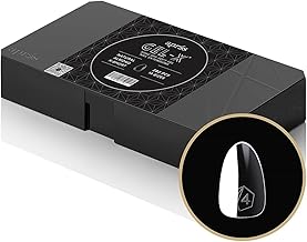 Apres Gel-X® Almond Box of Nail Tips | 280 Gel-X Tips, Soft Tips, 14 Sizes 00-9 | Half-sizes Included (Natural Almond Extra Short, 280 Count (Pack of 1))