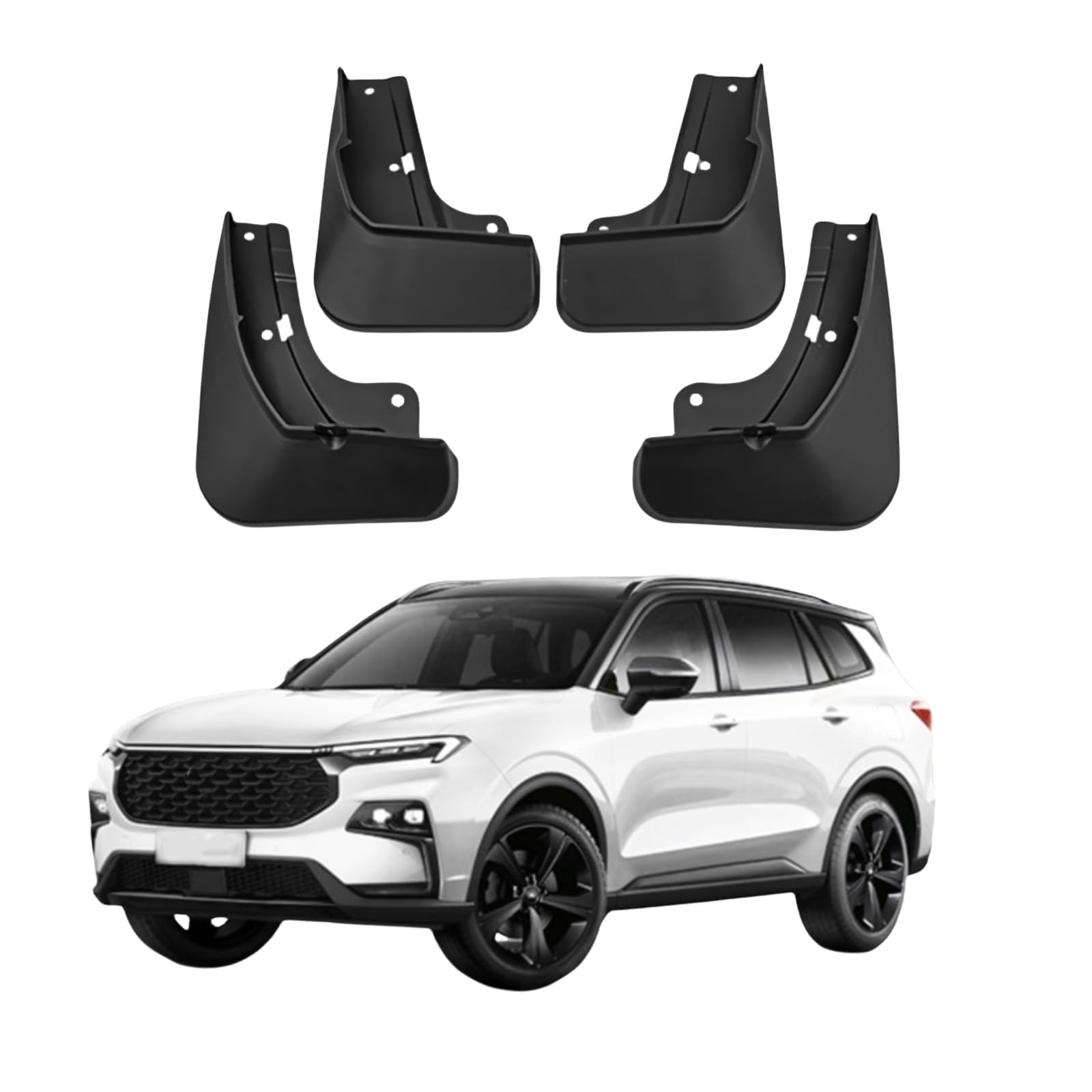 NYSLDSCO 4Pcs Premium Mud Flaps for Ford Territory Equator 2022-2025 Front and Rear Splash Guards Durable Mudguards Protection Against Road Debris