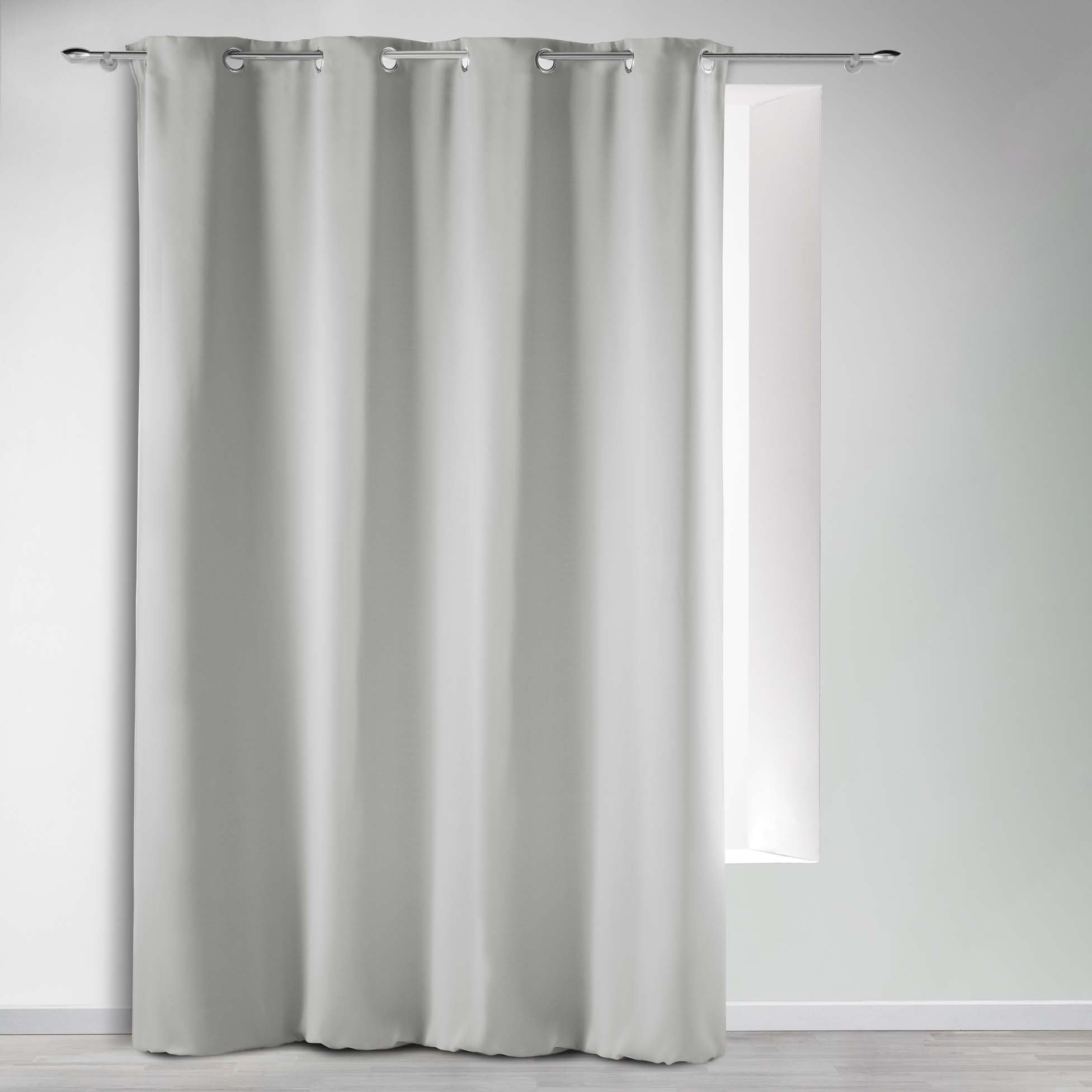 Douceur d'Intérieur, Curtain with Eyelets 135 x 280 cm Opaque Pearl