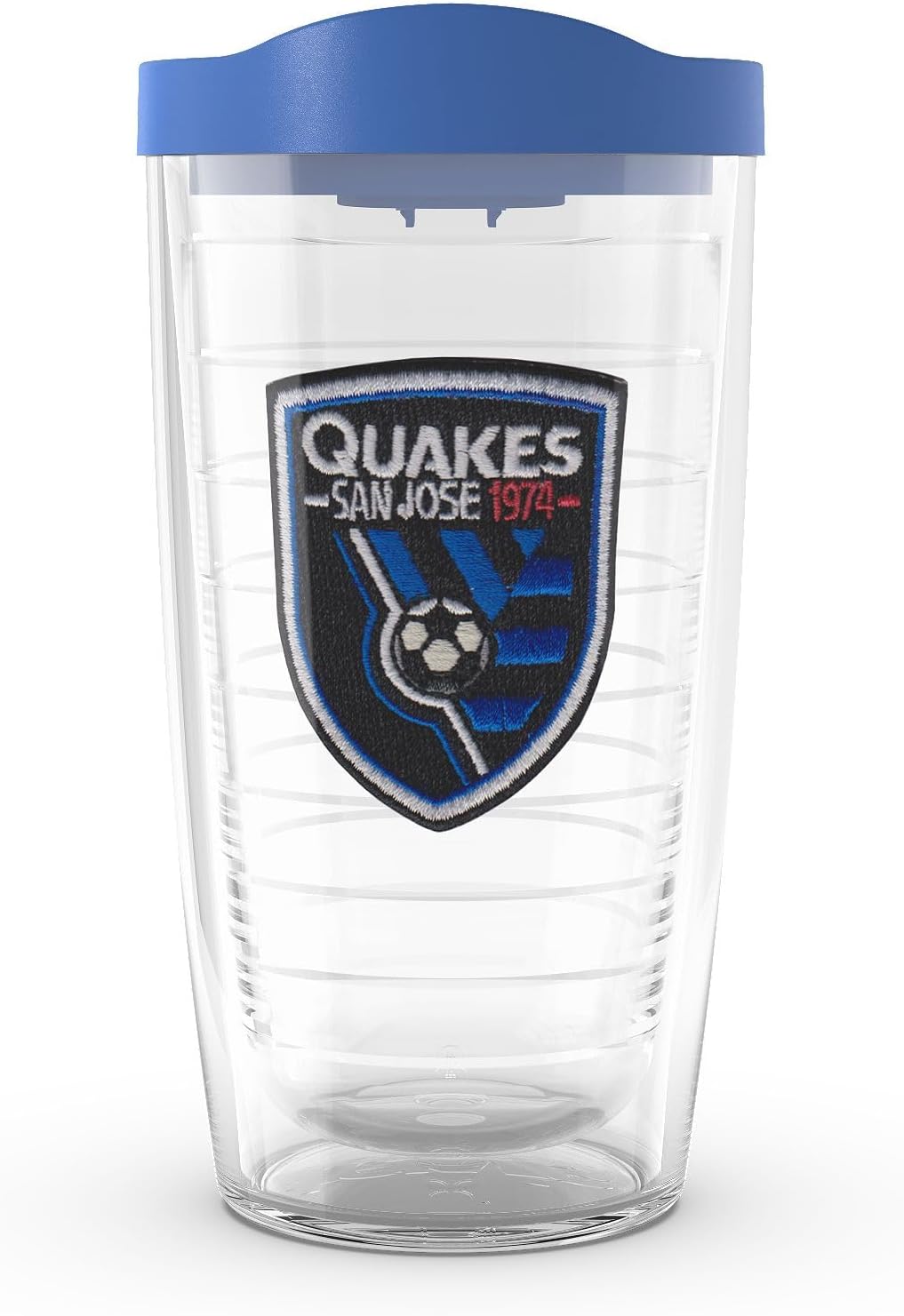 Tervis MLS San Jose Earthquakes - Primary Logo Made in USA Double Walled Insulated Tumbler Travel Cup Keeps Drinks Cold & Hot, 16oz, Classic