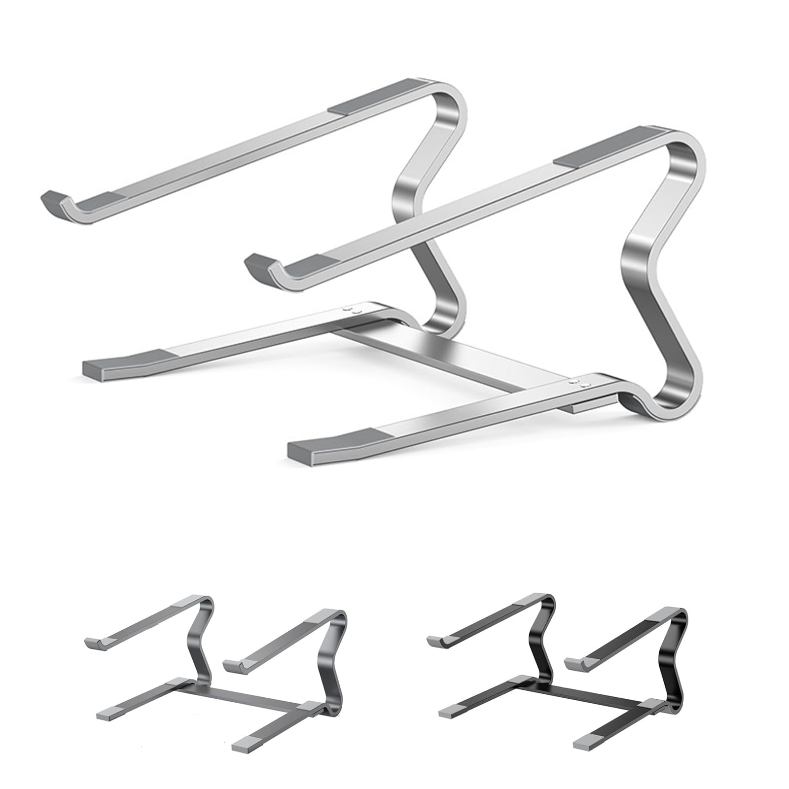 SHELFLOVER Laptop Stand Aluminum Alloy Material, Detachable PC Stand Notebook Holder, Compatible with Laptops Air/Pro/Lenovo/Dell, HP, 10'' ~ 18