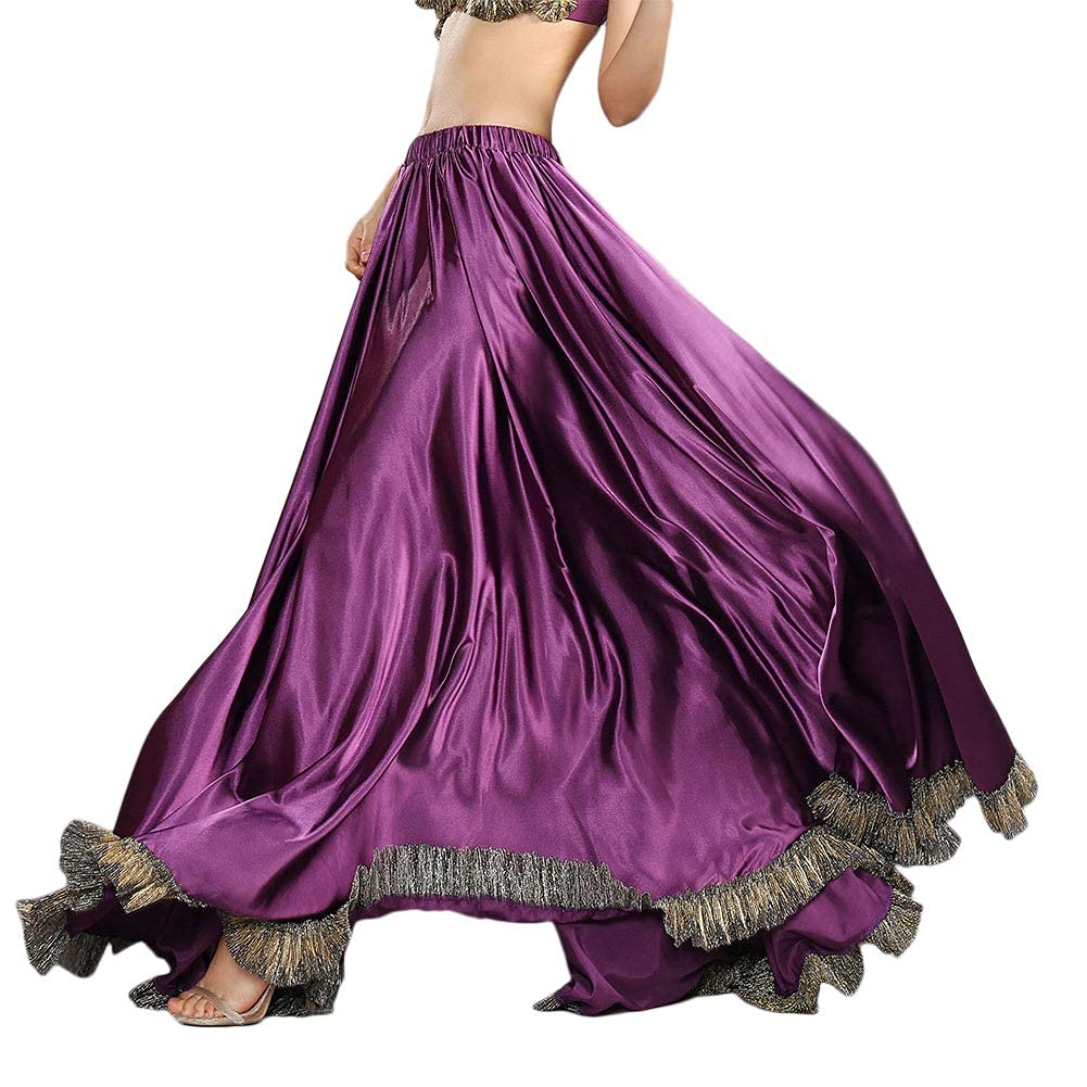 ROYAL SMEELA Flamenco Rock für Frauen Bauchtanz röcke Zigeuner 12 Yards voller Rock Bauchtanz 360 Grad Voller Tanz Röcke Boden wischen Länge Großer Saum Maxirock bauchtanzkostüm Bauchtanz Rock