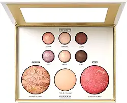ZJchao Paleta de Maquiagem Multiuso Kit de Cosméticos Tudo Em um Rosto Com Sombra Blush Iluminador de Contorno para Looks Diários 6,18x5,59in (1 unidade)