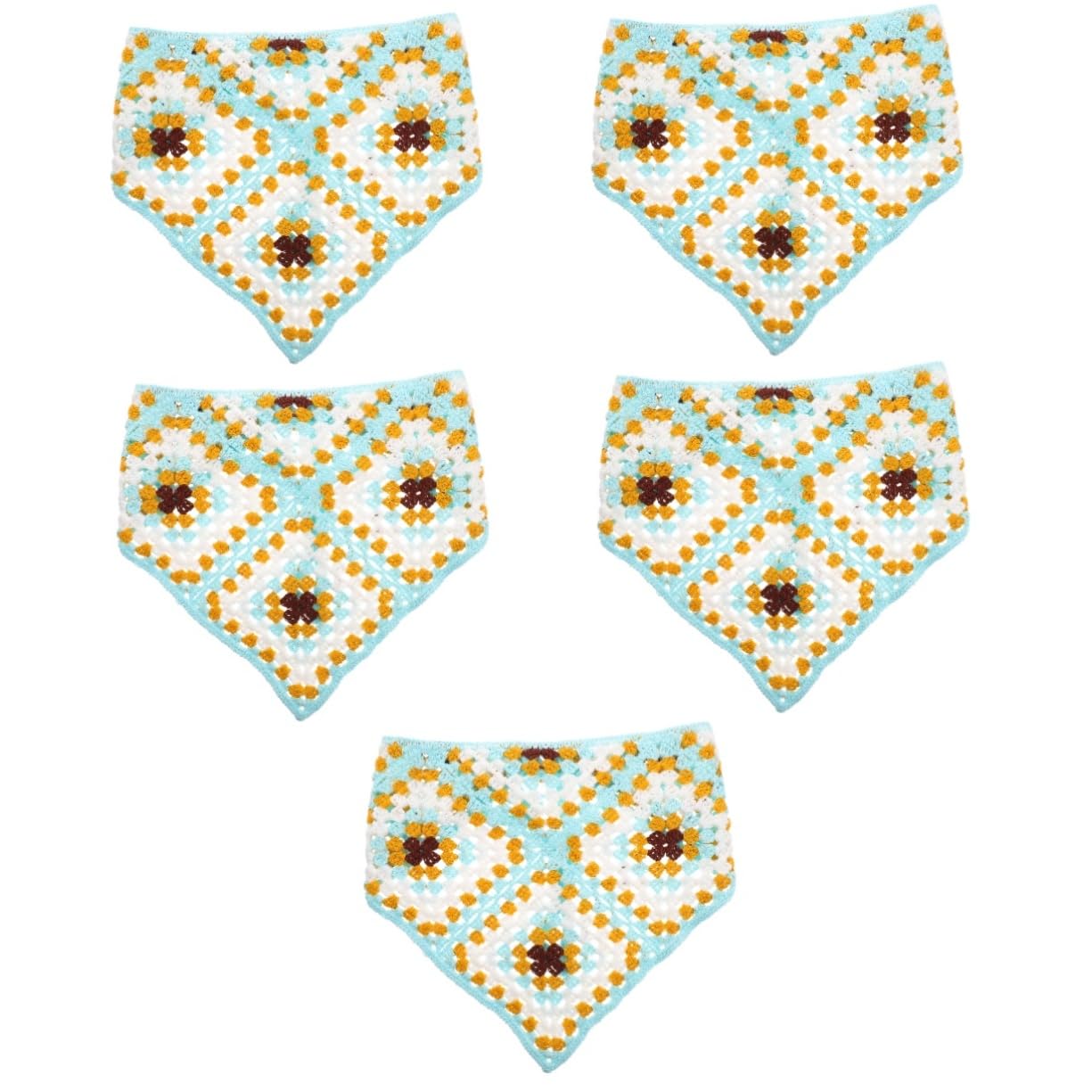 Healeved 5 Pañuelos Para El Pelo Diadema Bandana De Ganchillo Para Mujer Accesorio De Moda Para Damas