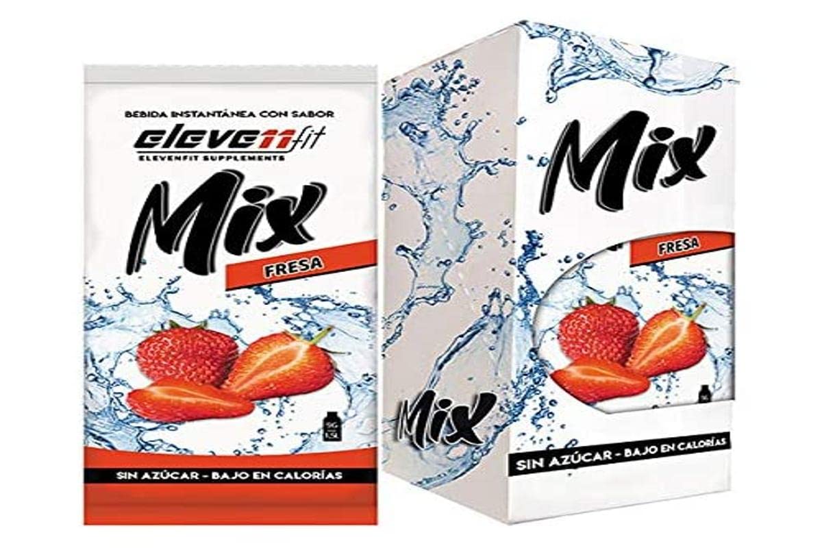 Eleven Fit Mix Instantáneo Sabor Sandia | Prepara 1.5L de Bebida Saludable, Sin Azúcar y Baja en Calorías | Ideal para Mezclar con Agua y Mejorar tu Dieta | Caja de 24 Sobres — view 2