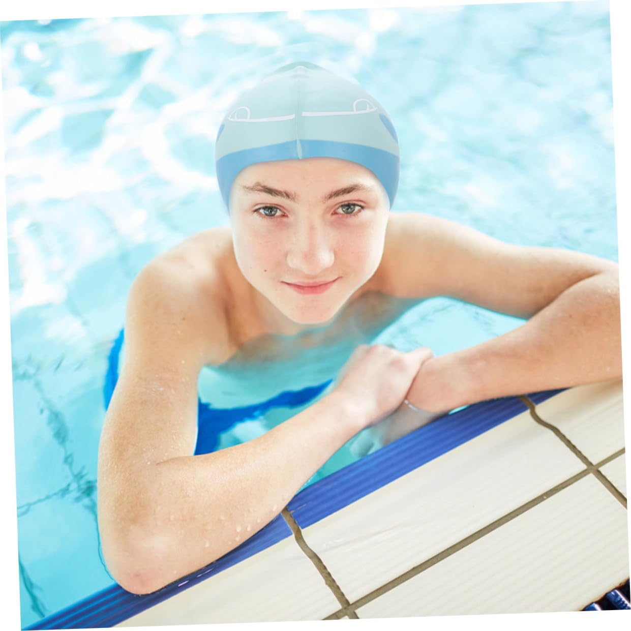 Milisten Bonnet De Bain Casquette Bain Bébé Bonnet De Casquette Enfant en Bas Âge Natation Aqua Bonnets De Bain Imperméables pour Enfants Bonnets De Bain en Silicone