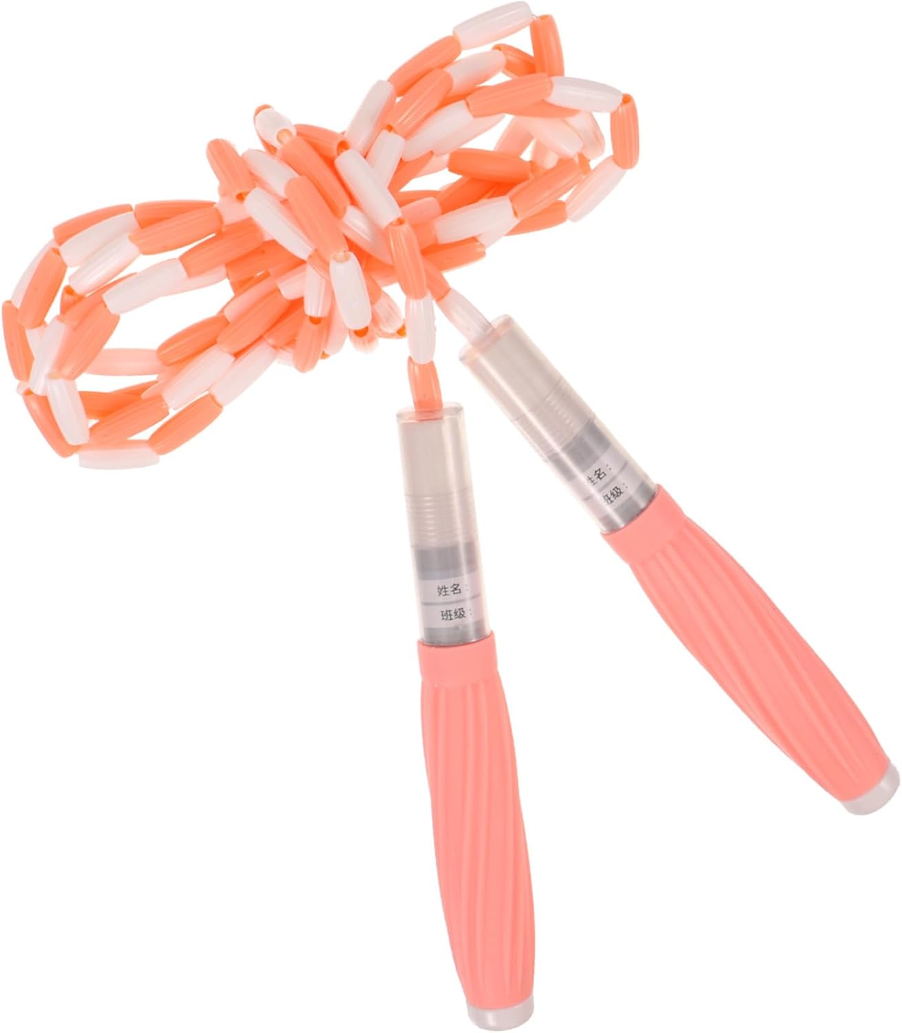 Adjustable Beaded Jump Rope with Silicone Handles Portable Lightweight Fitness Skipping Rope for Beginners Outdoor Indoor Workout Training Exercise