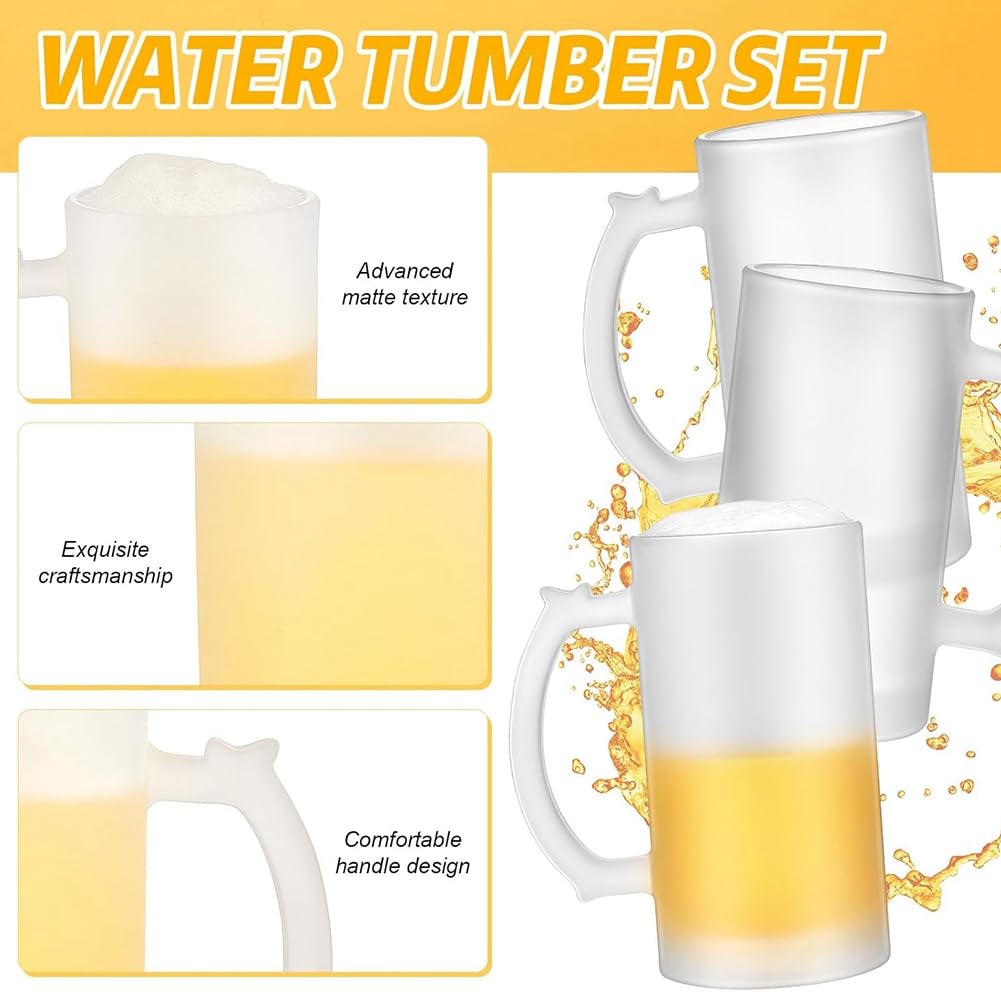 Chope à bière Tazas 2 pièces Sublimation personnalisée pour cadeau para cadeau 40 ml tasses en verre dépoli peuvent ajouter du texte photo