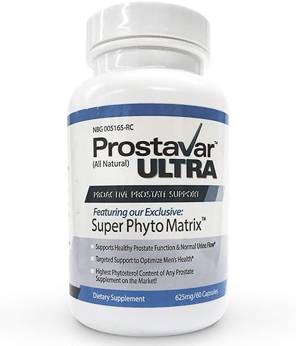 1 botella New Improve From Maker of Original Prostavar Ultra Prostate Support 625mg 90% Beta-Sitosterol y 320mg Saw Palmetto + Extracto de semilla
