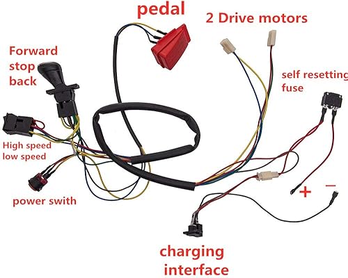 Miniatura 2 de weelye Alambres de accesorios de bricolaje para coche eléctrico para niños, auto hecho a sí mismo de juguete de piezas, para coche eléctrico niños