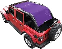 Vista 66 de Shadeidea - Parasol para Jeep Wrangler JL Unlimited (2018-2023) de 2 puertas y 4 puertas frontales, pantalla de malla negra para parasol JLU SAHARA