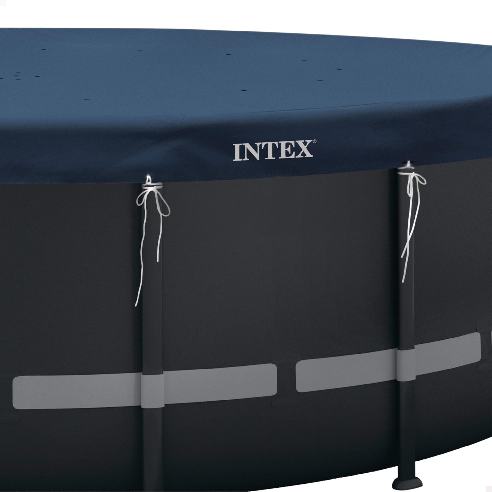 Intex - 28088 - Bâche Hiver pour Piscine Ronde Tubulaire diamètre 6,10M - Epaisseur 50/100