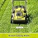 Cordless Lawnmower with 2 x 4.0Ah Batteries,40V Battery Lawn Mower with 16''/40cm Cutting Width, 6 Cutting Heights,45L Grass Box, 1800w Push Electric Lawnmowers For Small Gardens