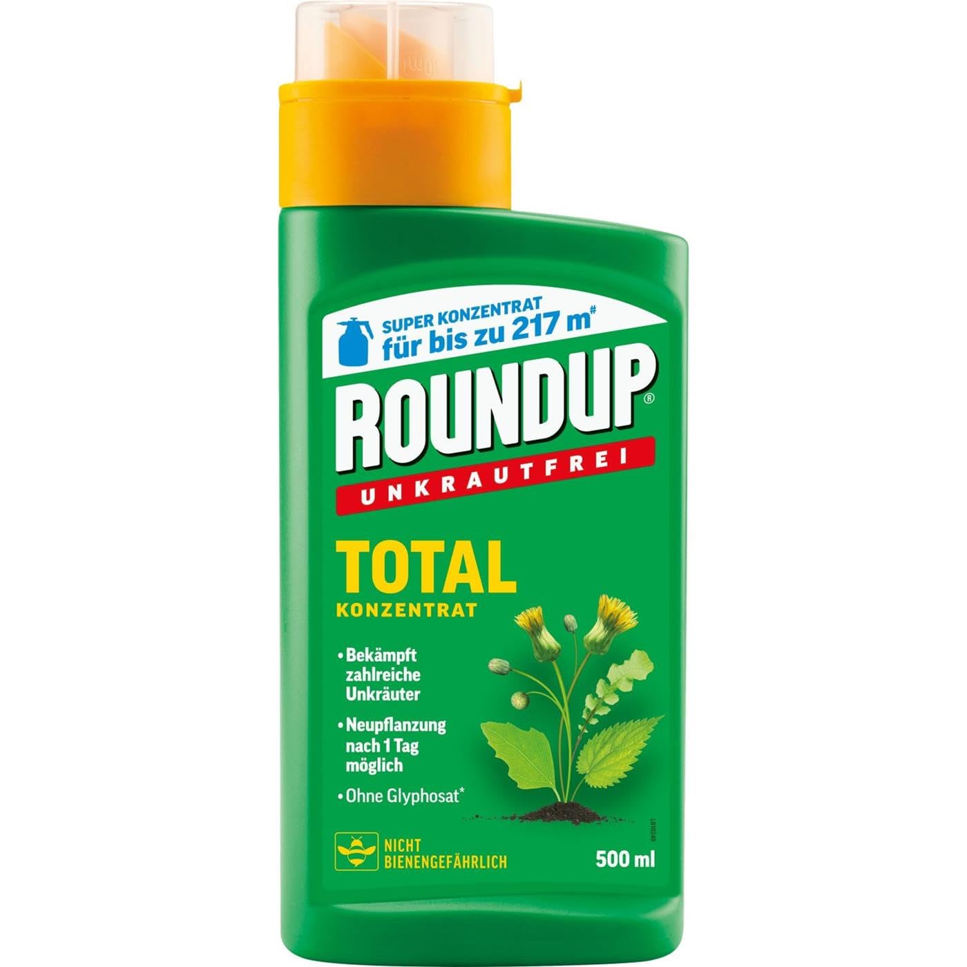 3 X 500ml Roundup®Unkrautfrei Total Konzentrat