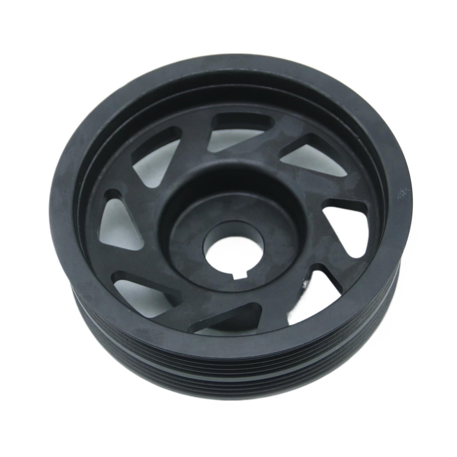Polea de cigüeñal de carreras para Subaru Impreza WRX Sti, aluminio, color negro, peso ligero (negro)