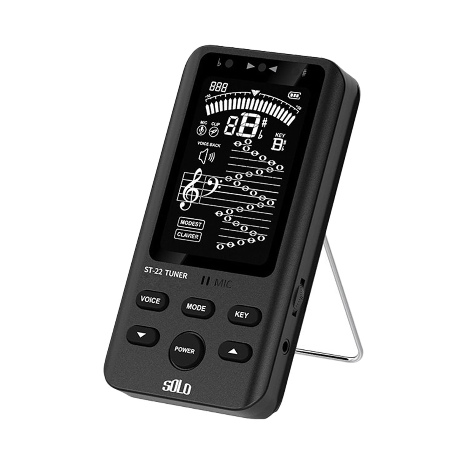 Sintonizzatore musicale portatile Metronomo ricaricabile con suono seguente e schermatura per più strumenti Facile da usare Metronomo Accordatore digitale