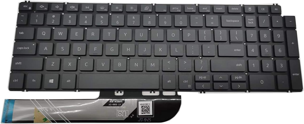 LAIKA Replacement Keyboard with Backlit Compatible with Dell inspiron 5508 5501 5584 5590 5593 5594 5598 Series Laptop US Layout