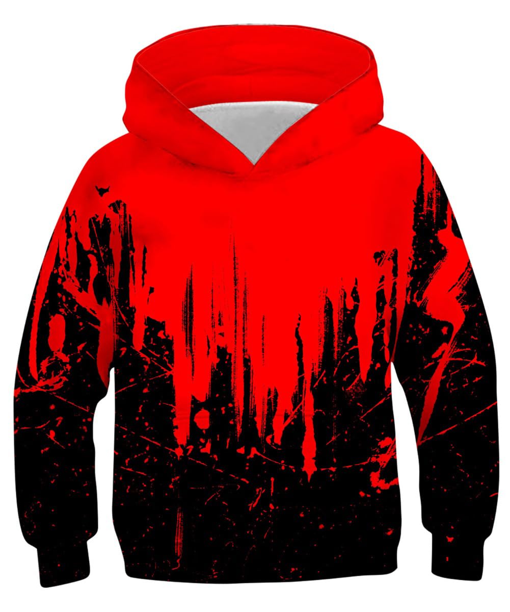 Lovekider Boys Hoodie Kids 3D Print Graphic Pullover Sweatshirt 6-16 Years