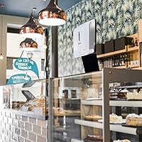 Vista 4 de Optima Scale Estación de mostrador de desinfectante de manos libres universal para manos libres, fabricada en Estados Unidos