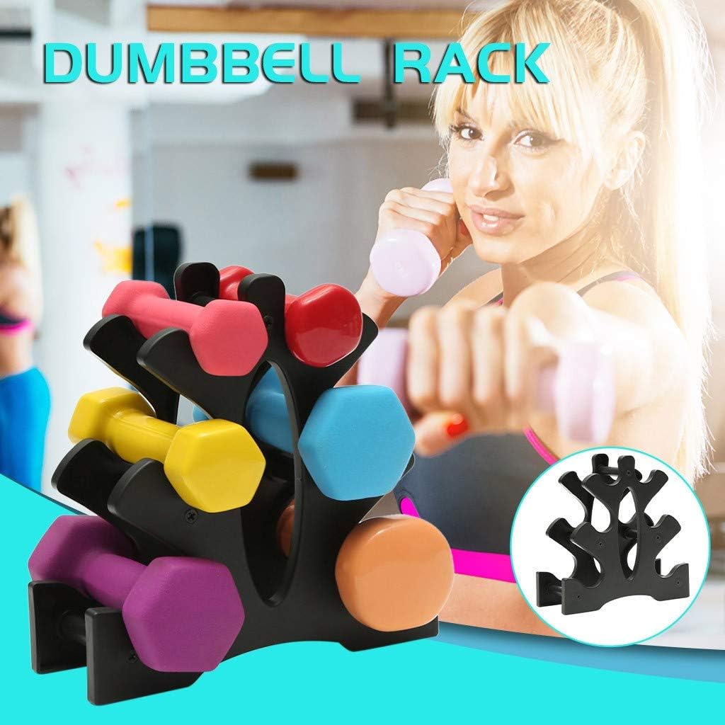 Togethor Dumbbell Rack Stand 3 Tier Dumbbells, Hand Weight Set, Compact Dumbbell Bracket Free Weight Stand for Home Gym(Without Dumbbells)
