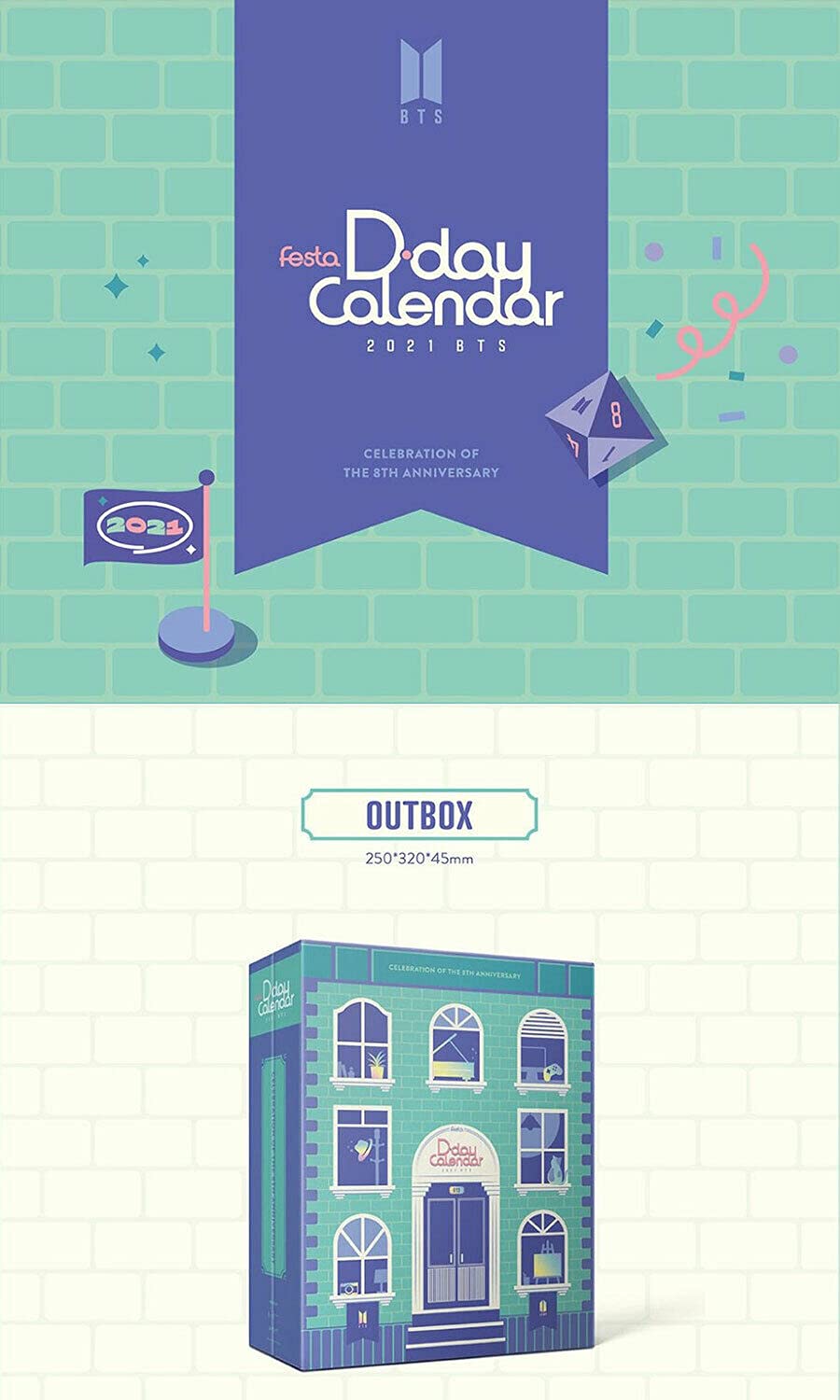 BTS D-day カレンダー BTS FESTA D-DAY CALENDAR : Celebration of the 8th
