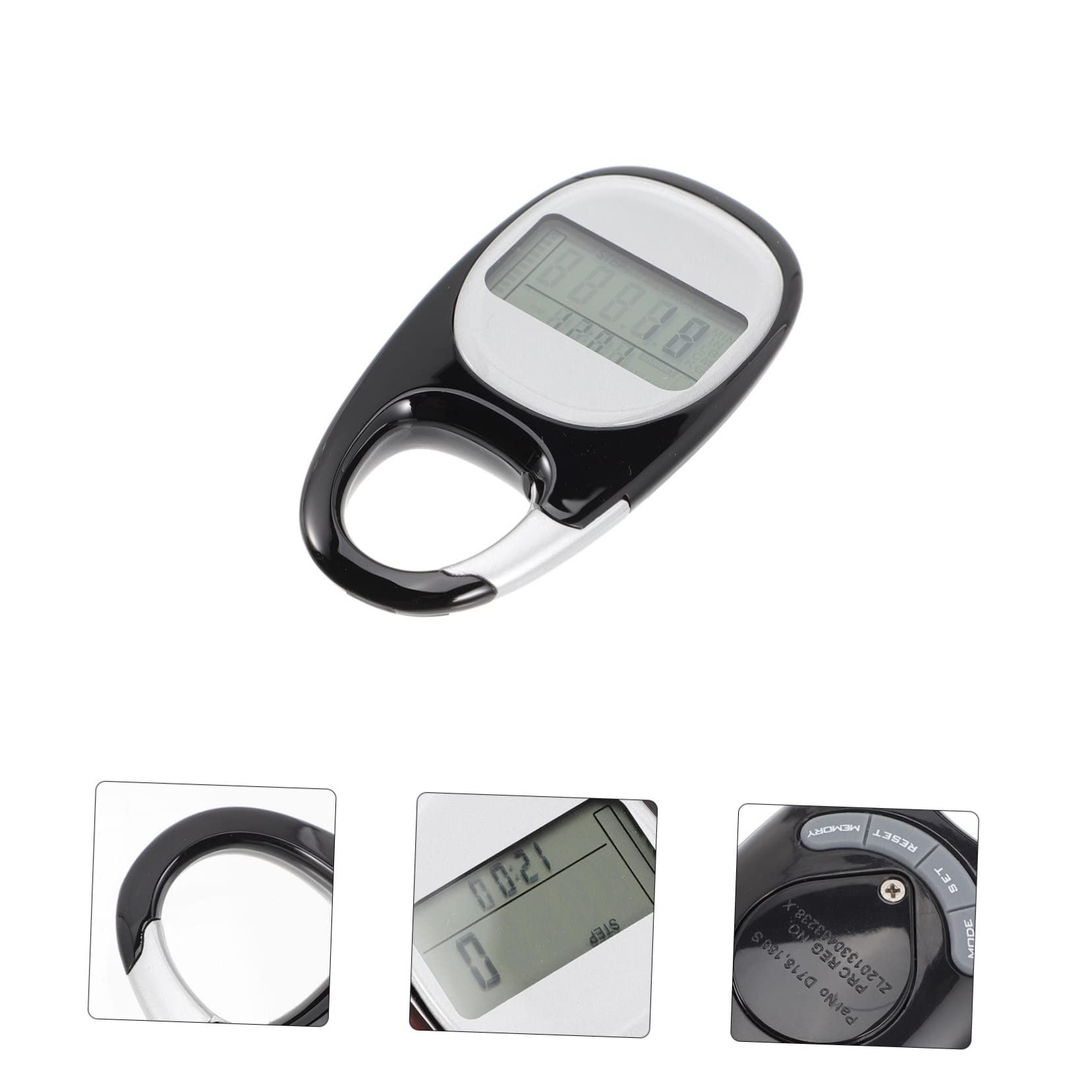 BESPORTBLE 3pezzi Contapassi Portatile Professionale Per Escursioni e Passeggiate Pedometer Con Display Facile Da Leggere e Sensore Avanzato Alta Precisione e Durata Della Batteria