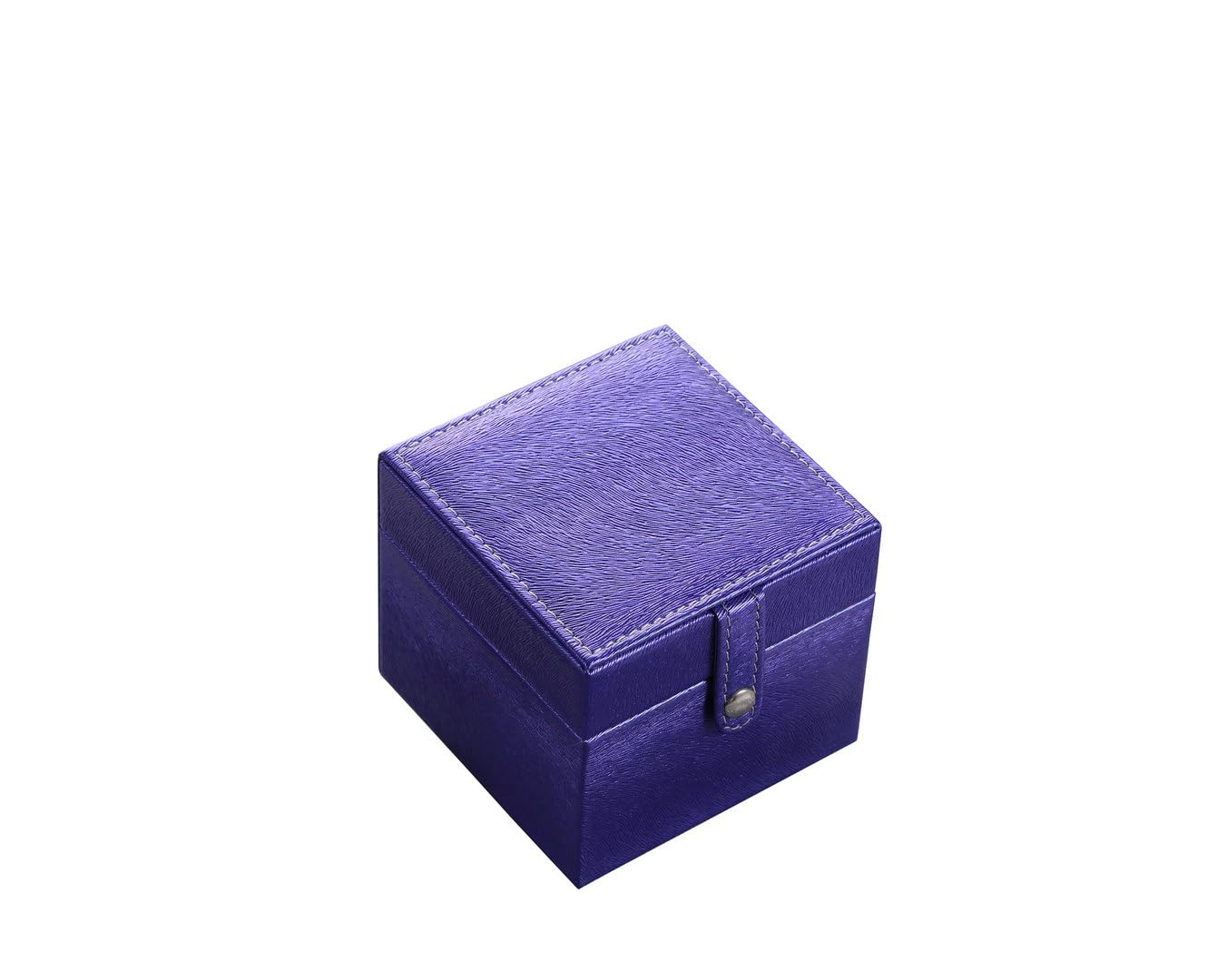 Etui na biżuterię, 10 cm mini przenośne pudełko podróżne na biżuterię, kwadratowy organizer na biżuterię, etui na pierścionki, kolczyki, wisiorki, zegarki, naszyjniki, szminki, niebieskie