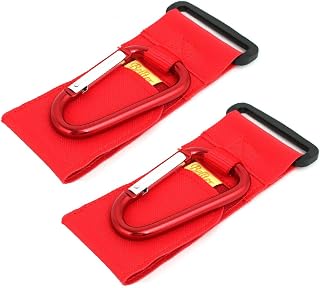 New Lon0167 44lb Capacity Featured Adjustable Hook Loop reliable efficacy Stroller Hanging Hanger Clip Red 2pcs(id:c92 9b 2e 27e)