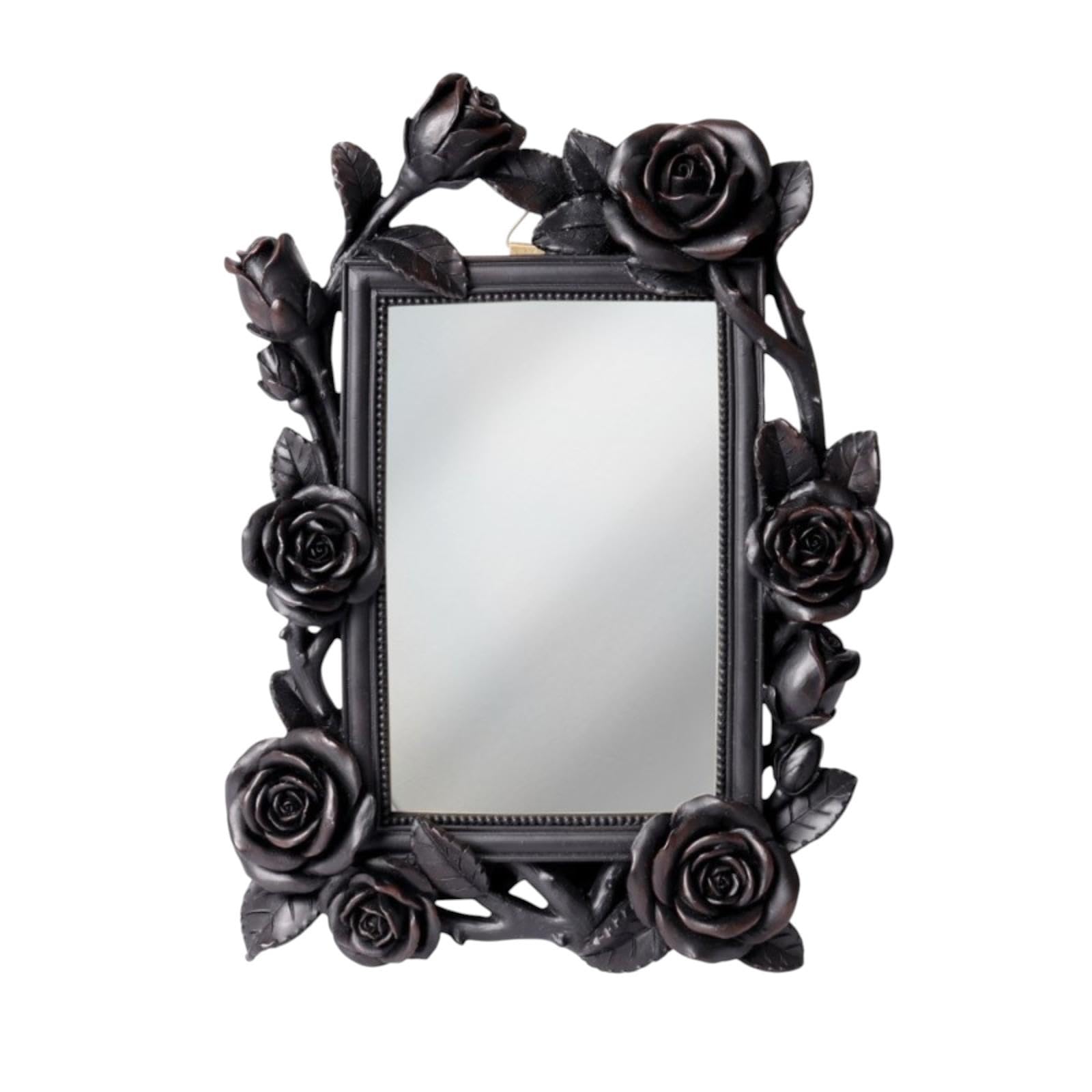 Miroir Gothique à Roses Noires Alchemy England pour Personnaliser un Mur Trop Vide