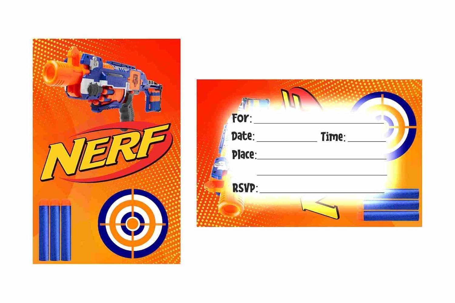 Partyzon Theme Children's Birthday Party Invitations Cards with