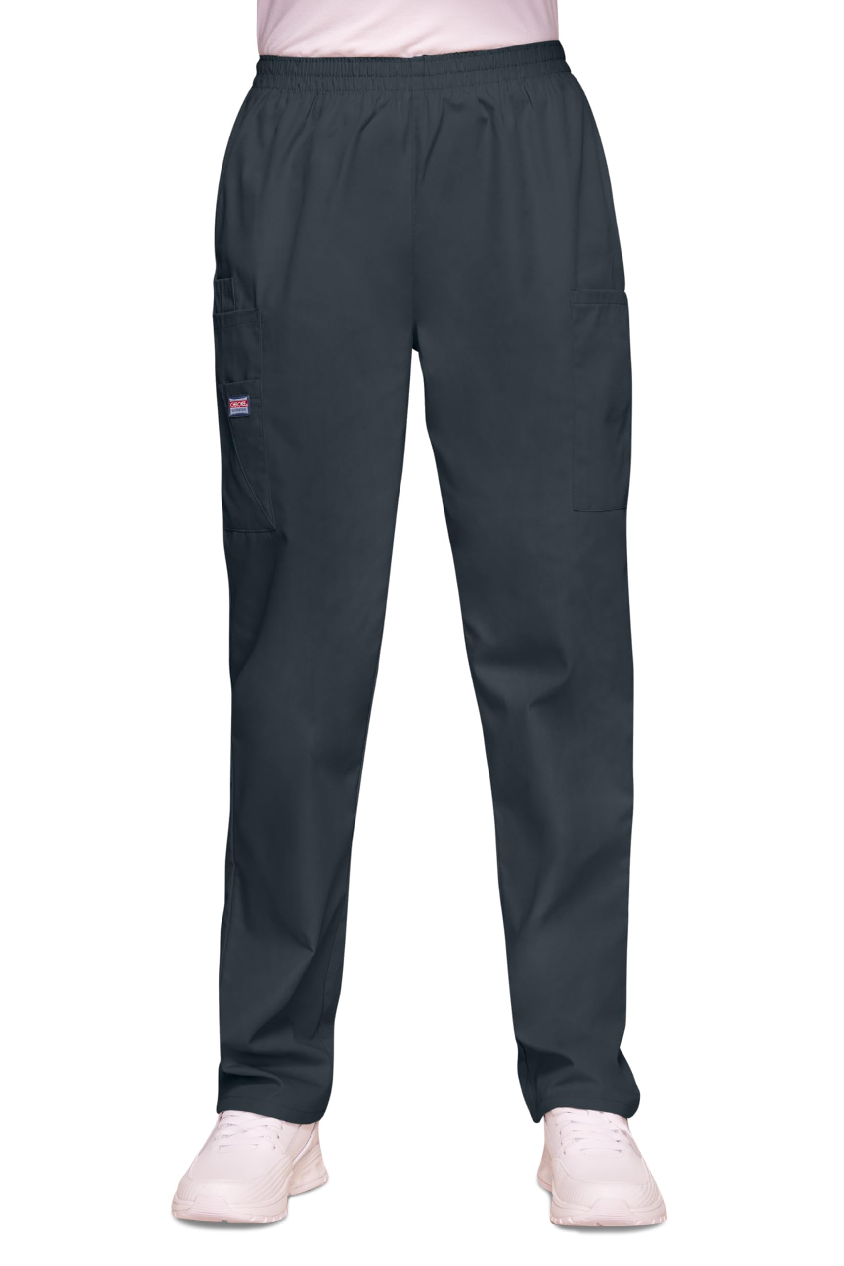Cherokee Women's Pewter - Woman Scrub Trouser Originals - Medical Clothing - Elastic Waist - Easy Pull-On - Wwe4200 - Xl