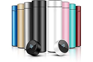 8 Pcs Smart Water Bottles with Digital Temperature Display