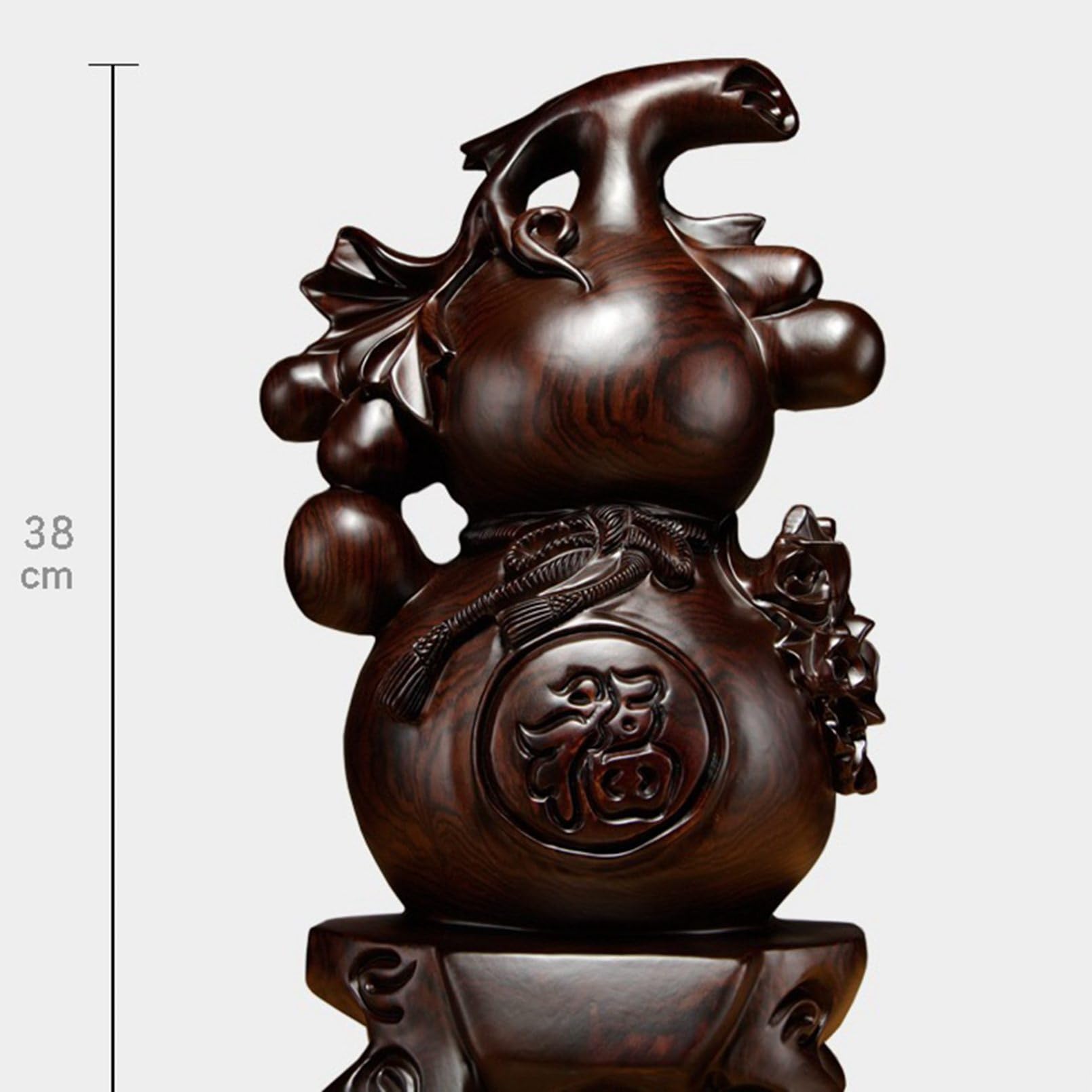 Amazon.co.jp: 瓢箪 ひょうたん 福運 置物 風水アイテム 天然木