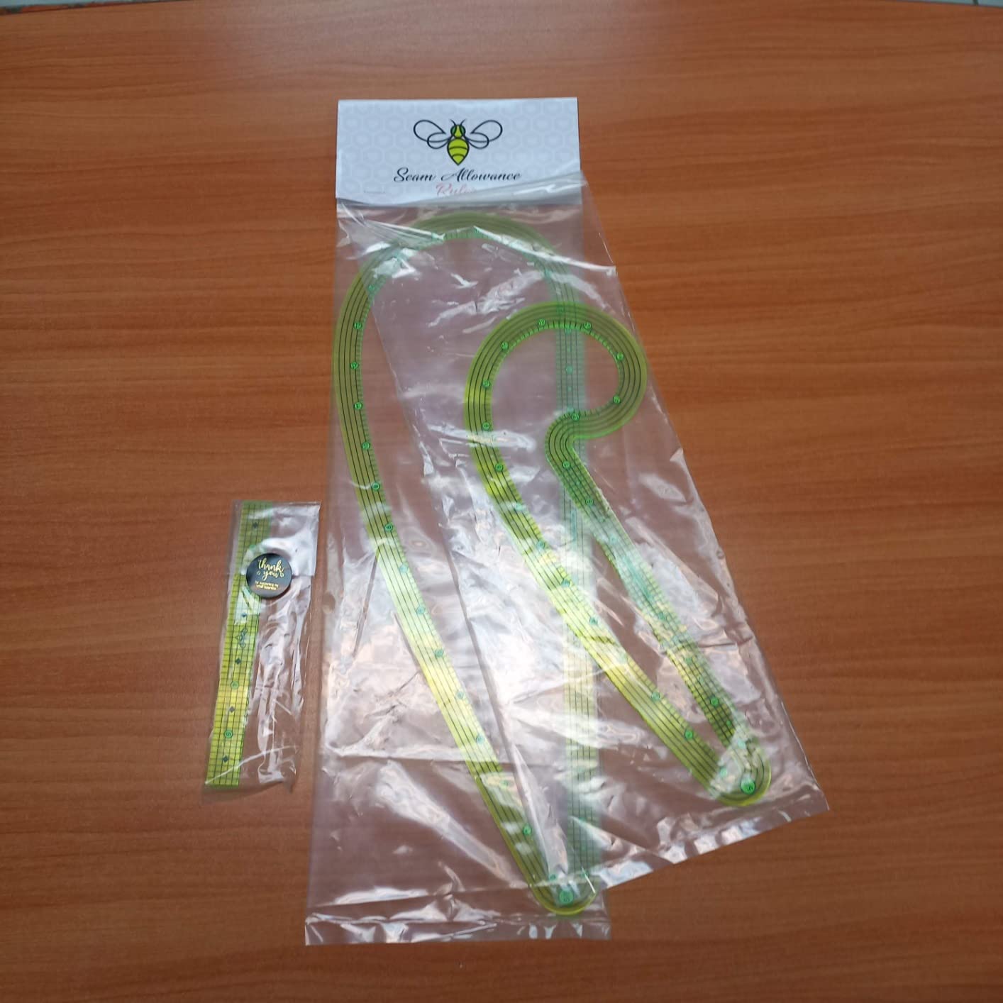 Amazon.com: Stitch Buzz 5/8th Seam Allowance Pattern Ruler Set French ...