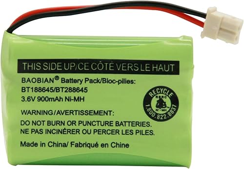 BT188645BT288645 Batería 3.6V 900mAh Ni-MH Compatible con VTech VM312 VM3251 VM3252 VM3261 Motorola MBP481 MBP482 MBP483 Video Digital Baby Monitor