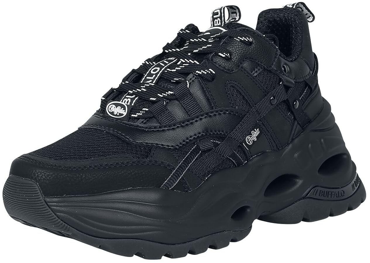 Buffalo Triplet Hollow Vegan Nappa Donna Sneaker Nero EU37 Ecopelle,  Tessuto : Amazon.it: Moda