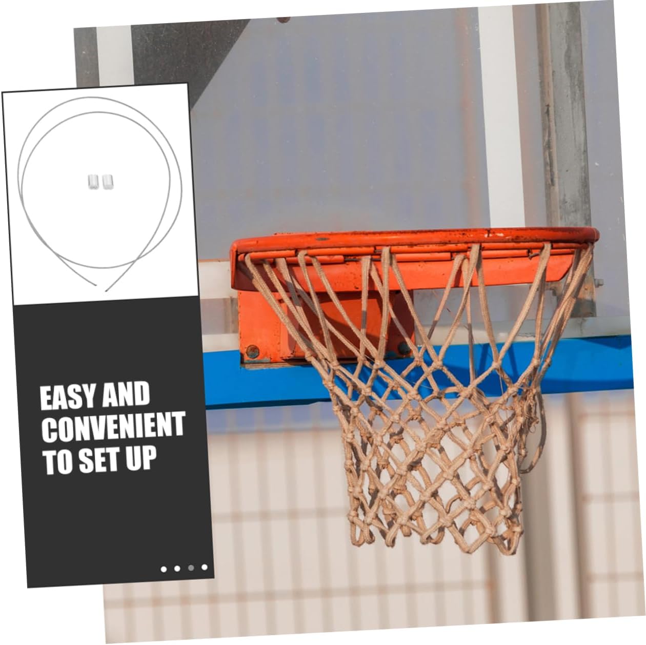 Basketball Hoop Wire Mesh Net Basketball Netting for Post Outdoor Indoor