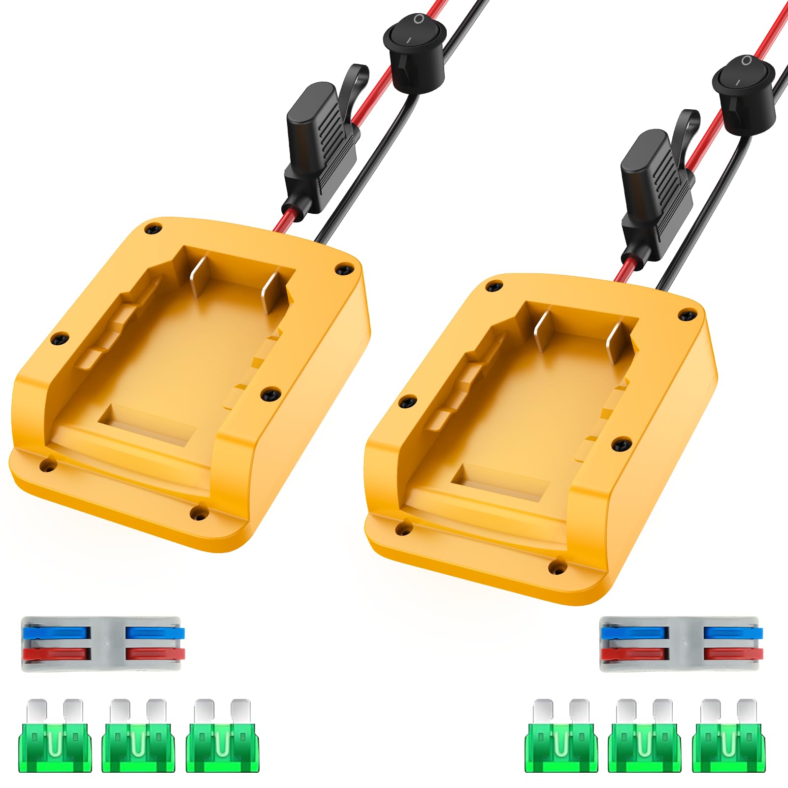 Buy Kzreect 2 Packs Power Wheels Adapter for DeWALT 20V Battery Adapter