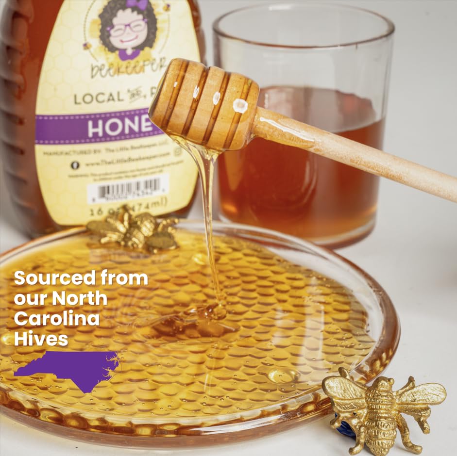 The Little Beekeeper Wildflower Honey 16oz Frasco miniatura 2