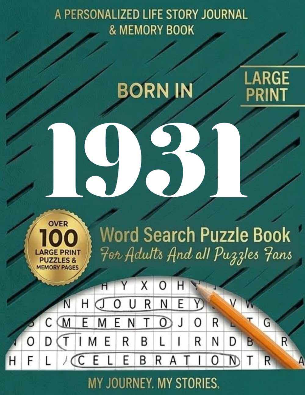 Born In 1931 Word Search Puzzle Book: A Nostalgic Birthday Puzzle Gift Featuring Fun Word Search Challenges for Adults Born in 1931