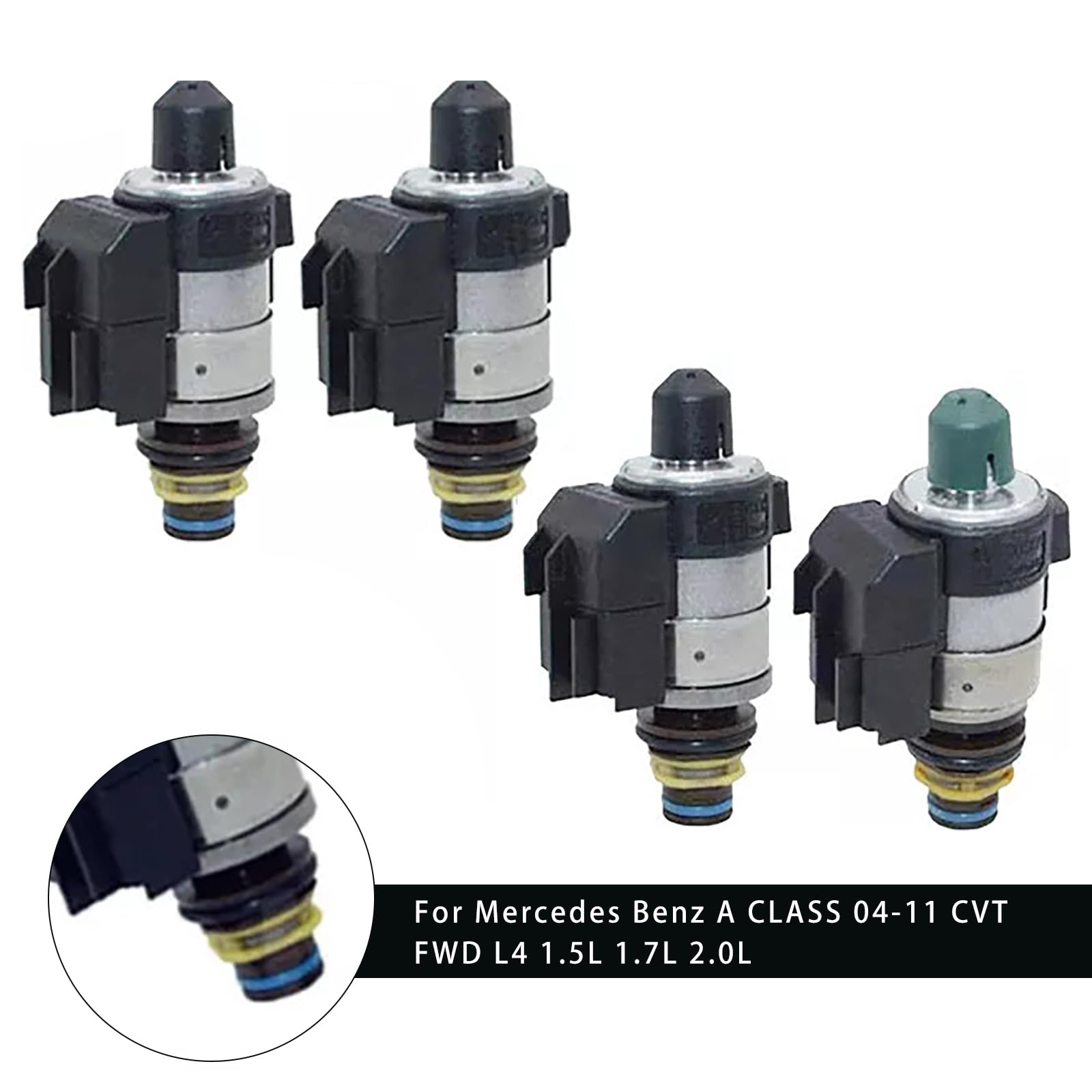 Topteng 722.8 Auto Transmission Solenoids 0260130035 0260130034 2202271098 A2202271098, Adatto per Mercedes Benz A/B Class 05-11 CVT FWD L4 1.5L 1.7L 2.0L