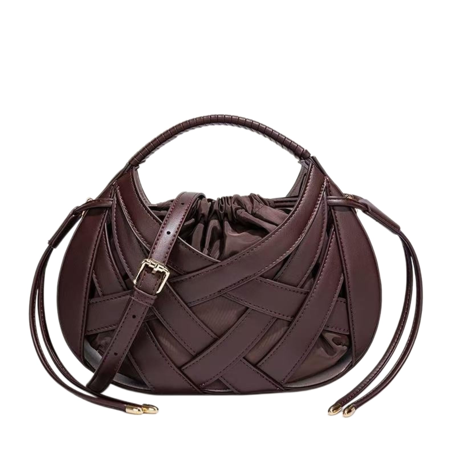 Borsa Donna Tessuta Cavo delle Donne, Crossbody A Cordone Pu per Feste Banchetto Matrimonio Shopping Occasioni di Viaggio