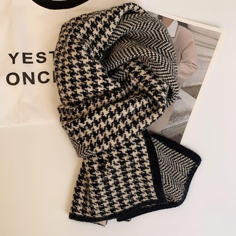 Women's Winter Cashmere Plaid Scarf - Soft, Warm & Classic4