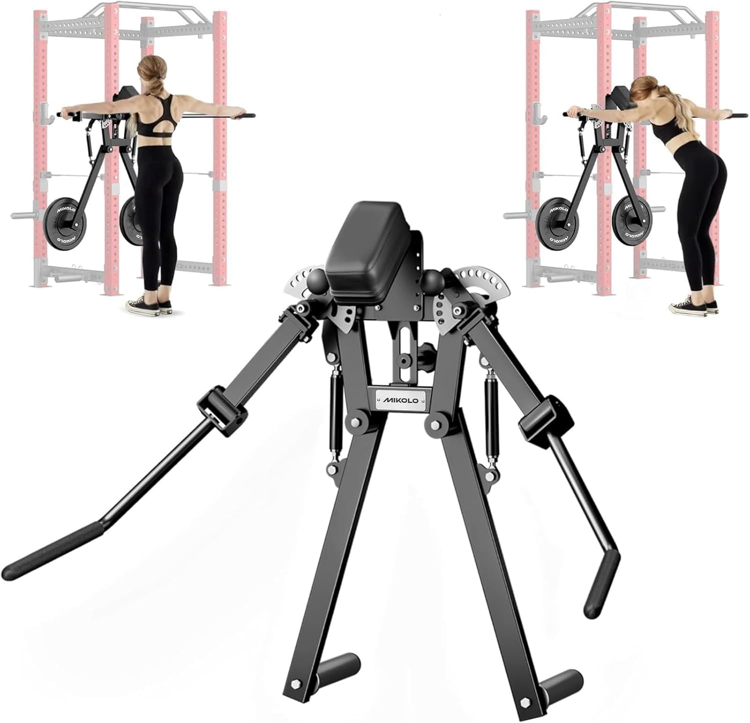 Mikolo Lateral Raise Attachment, Lateral Raise & Chest Fly Machine, Shoulder Press Machines for Chest & Shoulders, Power Rack Attachment with 1" Holes, Upper Body Workout Equipment for Home Gym
