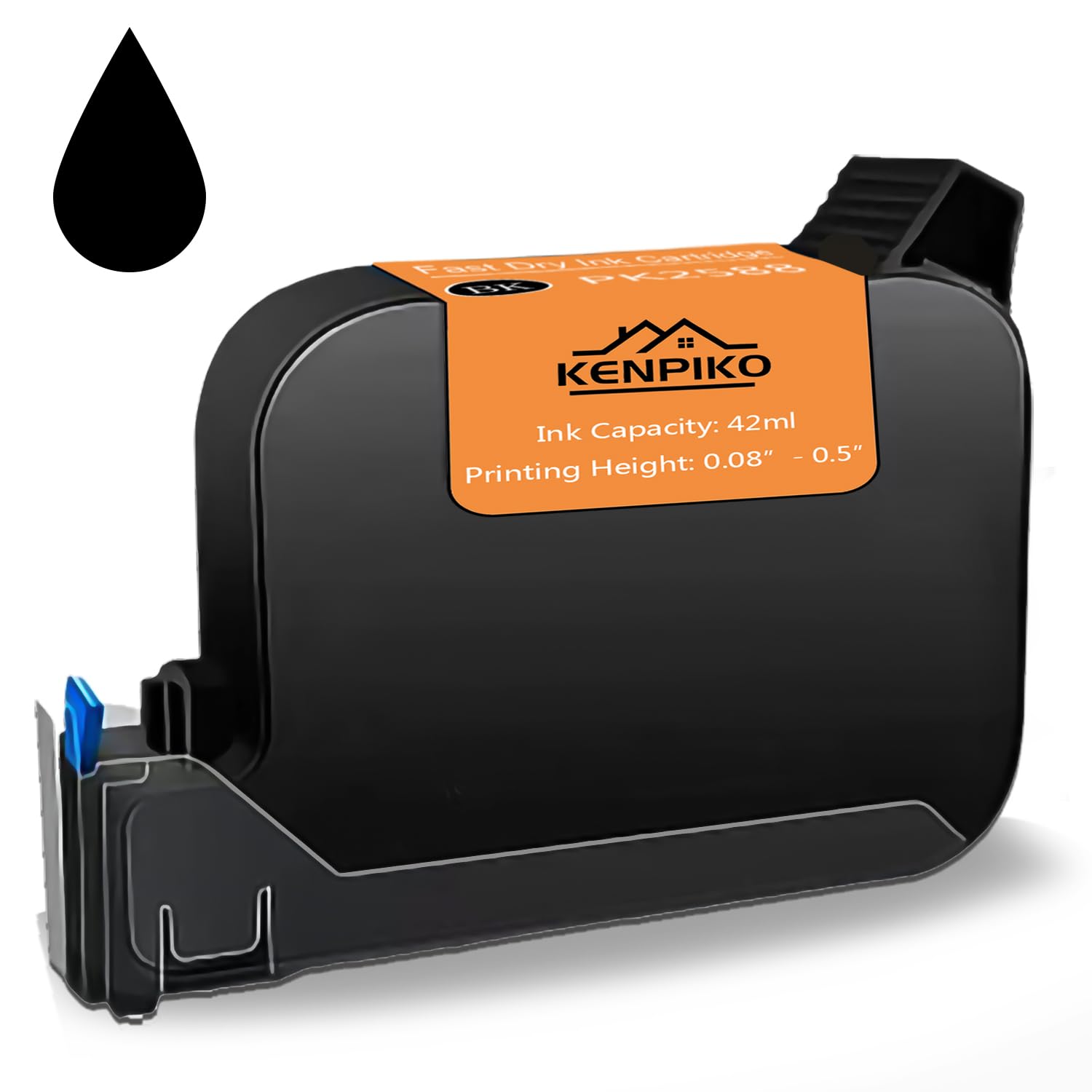 Dry Ink Rods Snapklik.com : Kenpiko 12.7mm Black Fast Dry Ink Cartridge PK2588 For ...